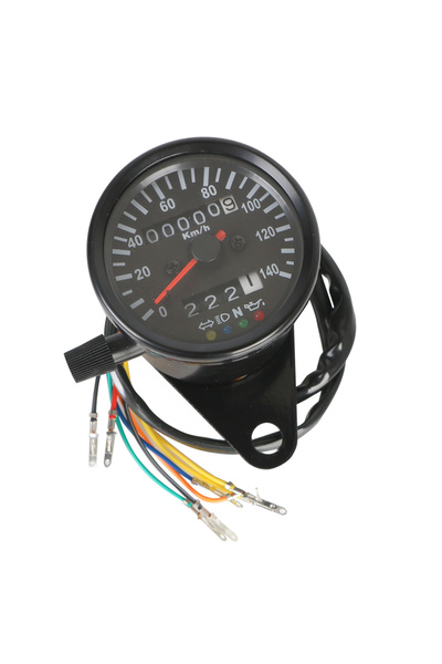 Choice black Backlight Indicator with LED Signal Light Universal for Cafe Rac...