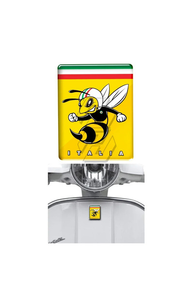 Choice B For Vespa Logo Decal Front Badge Overlay Italian Flag Mio Wasp 3D De...