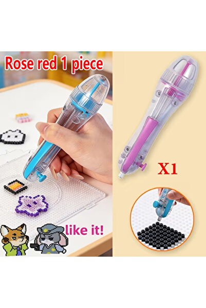 Choice1 Rose Red 1 piece DIY Beaded Pens, 2.6mm 3D Pixel Puzzle Bead DIY Auto...
