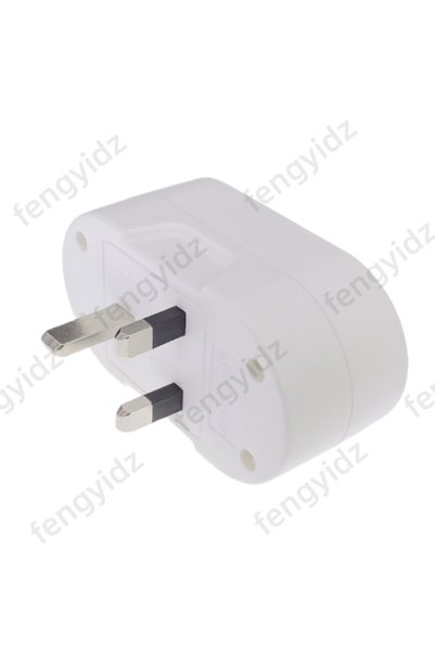 Choice محول طاقة أبيض من قابس الاتحاد الأوروبي إلى المملكة المتحدة القياسي 25...