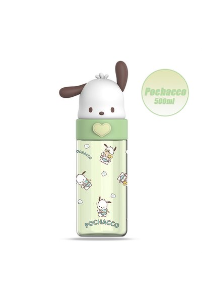 Choice5 Joytop Pochacco 500ml Kawaii Sanrio Dolls Transparent Cup Cartoon Hel...