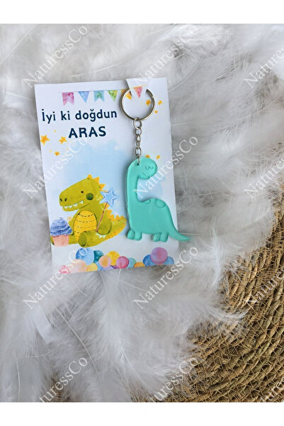 NaturessCo Bebek Mevlit Hediyeliği Dinazor Şeklinde Anahtarlık(20 Adet)