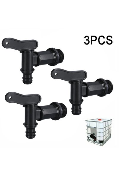 Choice 3 PCS 3/4 IBC Barrels Water Butt Tap Self Made Plastic Faucet For Beer...