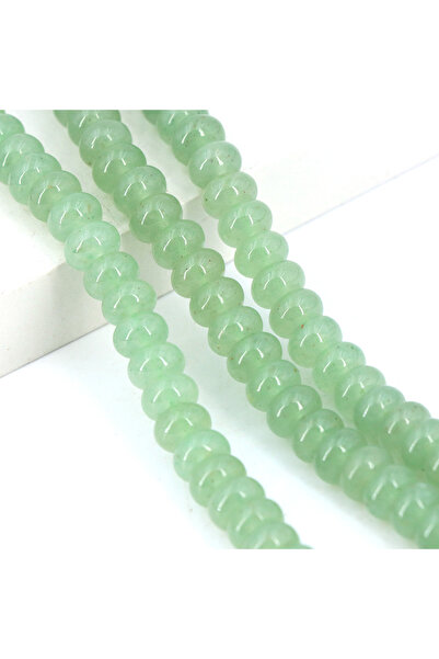 Choice27 5x8mm Green Aventurine 5x8mm Natural Stone Healing Crystals Abacus R...