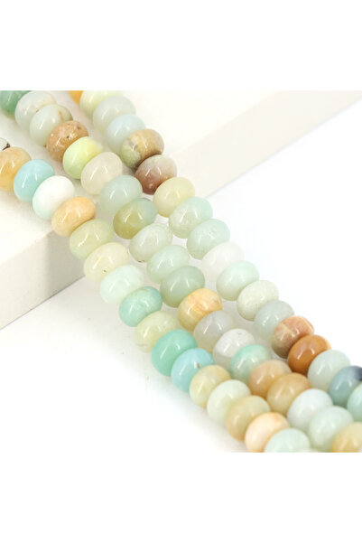 Choice12 5x8mm Amazonite 5x8mm Natural Stone Healing Crystals Abacus Rondelle...