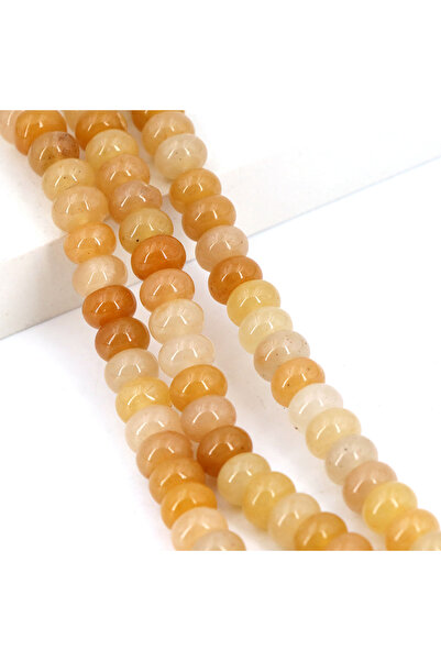 Choice34 5x8mm Yellow Aventurine 5x8mm Natural Stone Healing Crystals Abacus ...