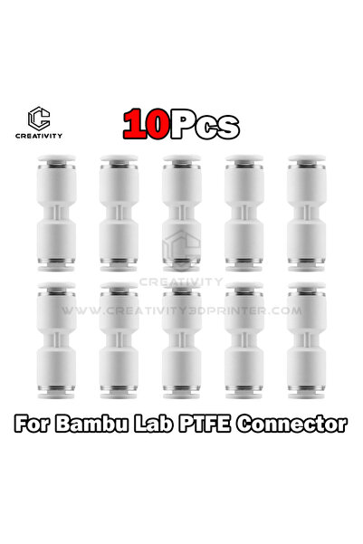 Choice1 10PC For Lab X1 X1C X1E P1P P1S 3D Printer PTFE Tube Pneumatic Connec...