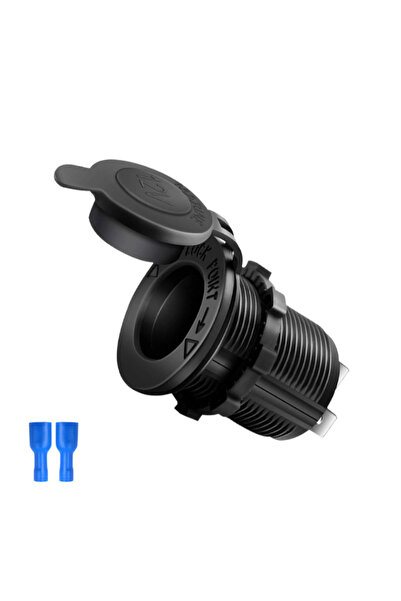 Choice1 black Cigarette Lighter Socket Car Marine Motorcycle ATV RV Lighter S...