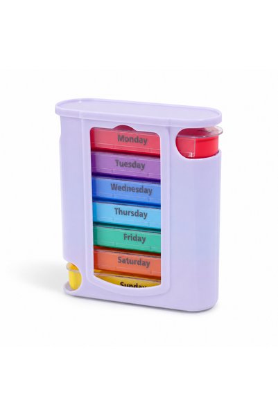 Choice9 light purple 7 Days Pill Medicine Box Weekly Monthly Tablet Holder St...