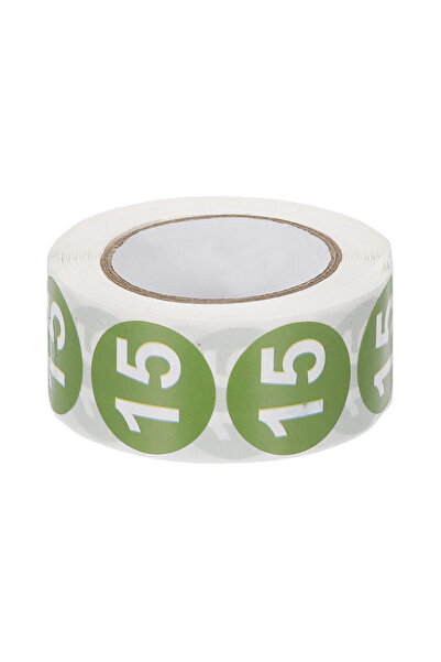Choice7 Number 15 1 Inch Number 1-31 Stickers 500 Labels Circle Dot Stickers ...