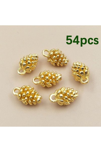 Choice C54pcs 9/27/54pcs Mix-color Pine Cone Shaped Pendant,DIY Jewelry Acces...