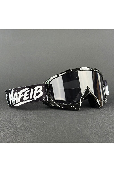 Choice1 نظارات دراجات نارية BK-Grey NAFEIB، نظارات موتوكروس، نظارات ATV MX لل...