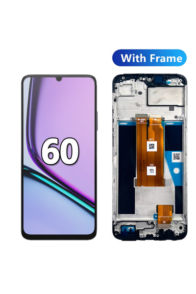 Choice3 Note 60 With Frame New Display For Realme Note 50 RMX3834 LCD Display...
