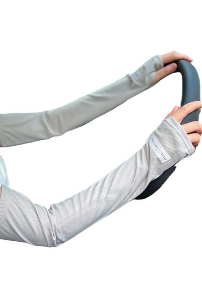 Choice1 One Size white Ice Sleeves for Men's Woman Sun Protection Japanese Su...