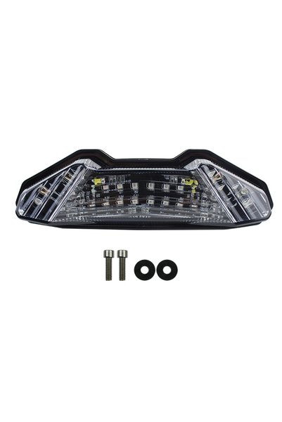 Choice مجموعة مصابيح إشارة الانعطاف LED الخلفية الشفافة للدراجات النارية لـ Y...