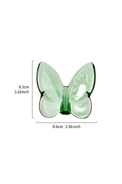 Choice9 shuijinghudie lvX 1PC, A Colored Glass Material Crystal Butterfly-Sha...