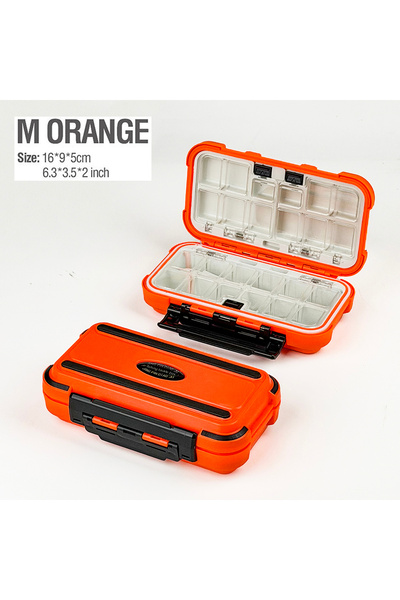 Choice صندوق معدات صيد السمك مقاوم للماء من M-Orange، صندوق لتخزين أدوات الصي...