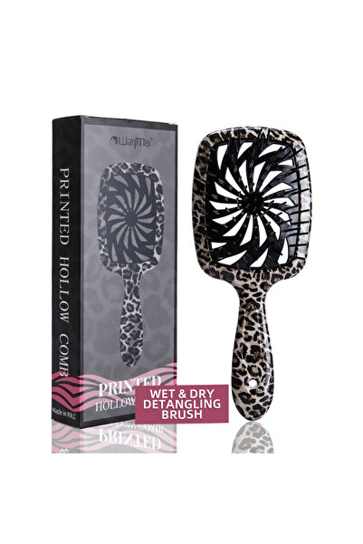 Choice black WANMEI Leopard Print Anti-Static Hair Comb: Scalp Massage Comb f...