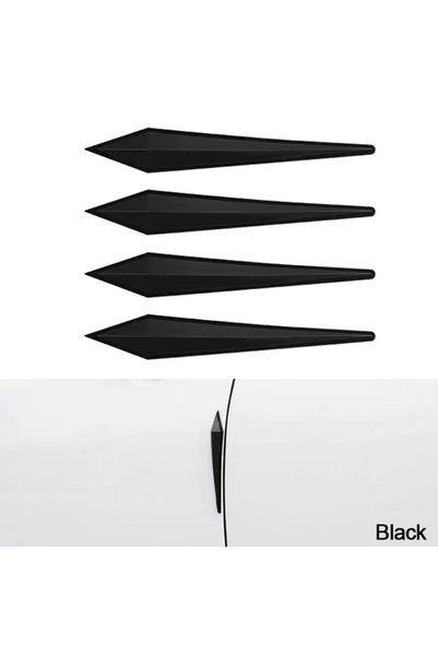 Choice 4x black NEW 4pcs Car Antis-scratch Door Protective Sticker Body Bumpe...