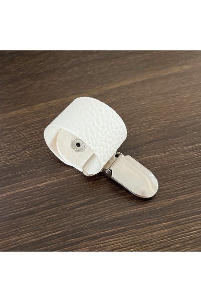 choice2 WHITE New Travel Leather Hat Clip, Outdoor Backpack Luggage Storage C...