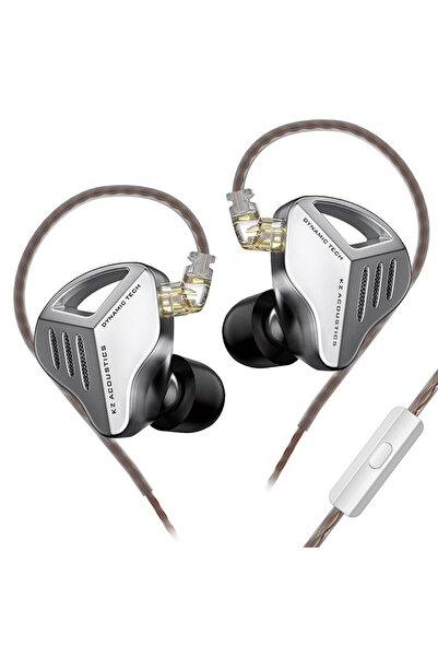 Choice1 ZVX Silver MIC KZ ZVX Earphones Dynamic HIFI Bass Earbuds In Ear Moni...