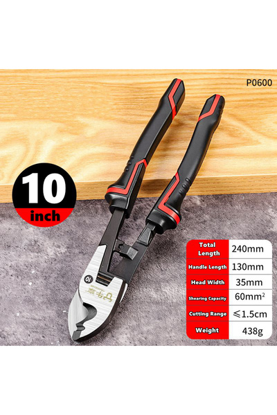 Choice1 10 inch Multifunctional 6/8/10 inch Cable Cutter Electrician Professi...