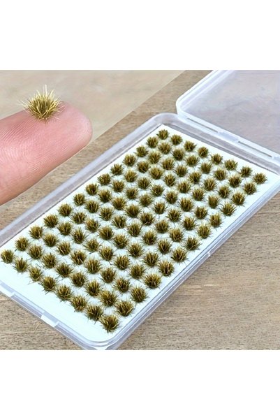 Choice Withered Yellow 104pcs/pack Static Grass Tuft, Model Grass Tufts Terra...