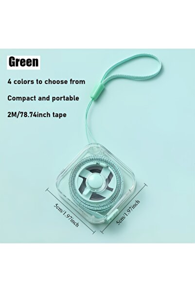 Choice3 green 2 Meters/6 Feet Mini Soft Tape Measure, Portable, Used for Tail...