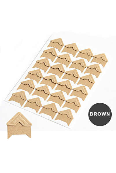 Choice Brown 120PCS Corner Stickers Black Gold White Sliver Brown DIY Vintage...
