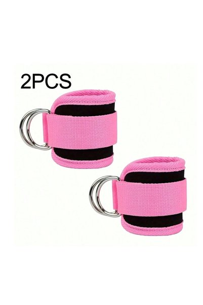 Choice jiaoluo-2pcs-pink 2 Pcs Padded Ankle Straps for Cable Machines, D-Ring...