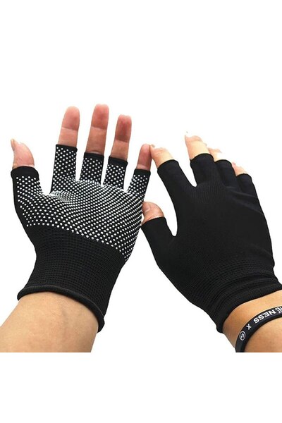 Choice Half Finger 1 Pairs Bicycle Fingerless Gloves Lightweight Sunscreen An...