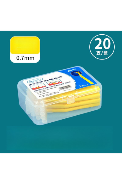 choice2 Yellow 20Count for Cleaning Interdental Brush Cleaners Dental Tooth F...