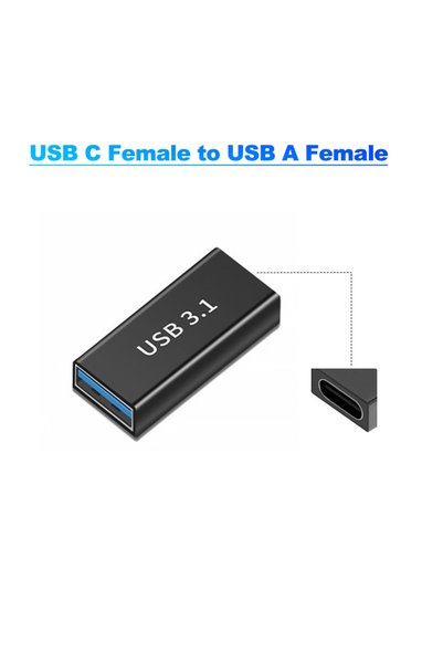 Choice5 C F to A F USB 3.0 Extension Adapter 10Gbps USB Type C Female Connect...