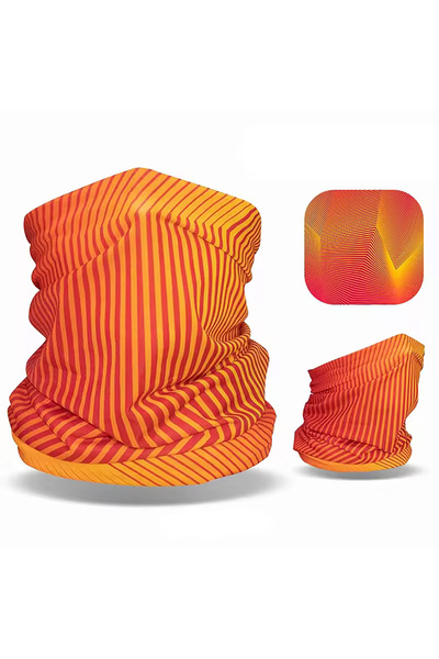 Choice4 One Size Orange Outdoor Mountaineering Scarf Ice Silk Sunscreen Face ...