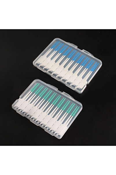 Choice4 Green 40pcs 20/40/100 Pcs Interdental Brush Cleaning Soft Rubber Teet...