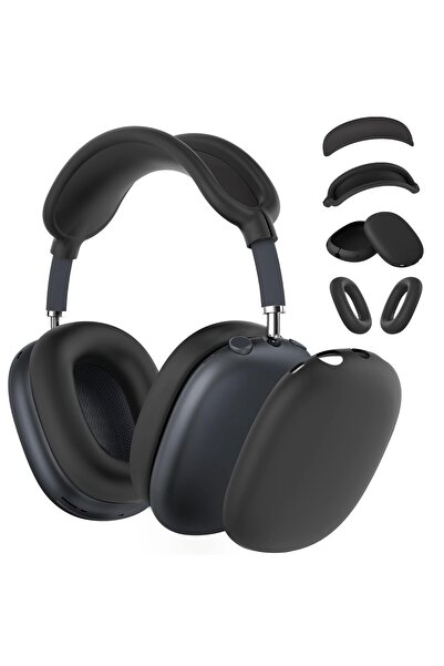 Choice3 Black 4 in 1 Silicone Case Cover for AirPods Max Headphones, Ear Pad ...