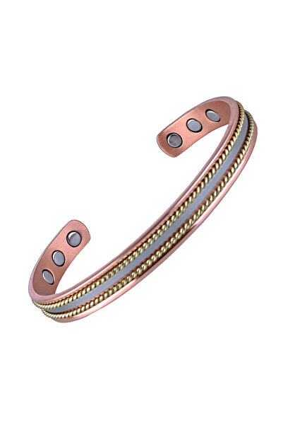 Choice resizable 7120 Bangle Vintage Pure Copper Jewelry Set Adjustable Magne...