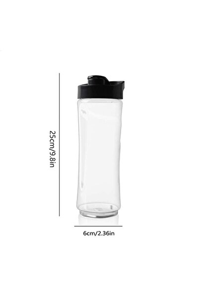 Choice Transparent 20Oz Blender Smoothie Bottle Cup Sport Bottle with Lid Com...