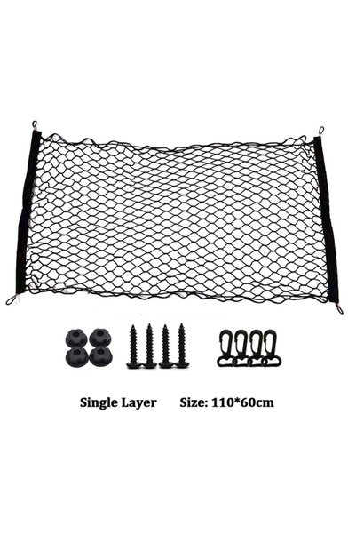 Choice SingleLayer110X60cm Car Mesh Elastic Nylon Rear Back Cargo Trunk Stora...