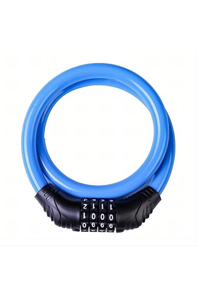 Choice Blue Bike Locks Cable,Anti Theft Bicycle Lock Chain,4 Digit Security R...