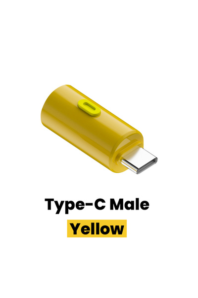 Choice7 Type C Male Yellow Mini Flashlight Type-C Mobile Strong Light LED Por...