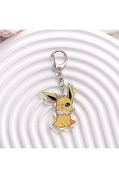 Choice7 5 cm 1 1/9PCS Pokémon Characters Eevee Acrylic Keychain Cartoon Bag C...