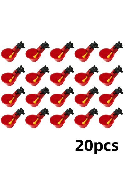 Choice1 20pcs 10/20/30pcs Chicken Water Dispenser Leak Proof Automatic Drinki...