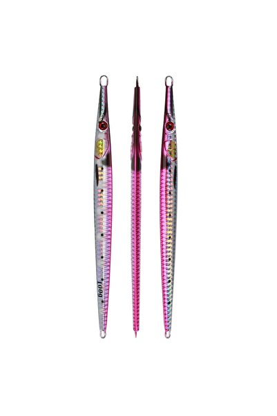 Choice 100g Pink Glow Dot JIGGINGPRO Vertical Needle Metal Jigs Saltwater Sho...