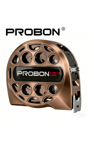 Choice 7.5M PROBON Antique Copper Tape Measure - Waterproof, Dual Metric/Impe...