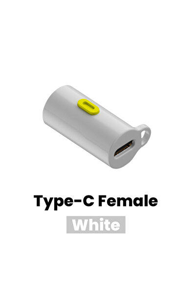 choice2 Type C Female White Mini Flashlight Type-C Mobile Strong Light LED Po...