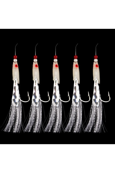 Choice 3 5 Pcs/Set Multi-Color Soft Silverskin Fishing Lure Set Imitation Fis...