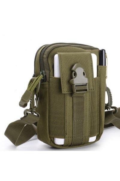 Choice Upgrade Green Mobile Phone Case Pouch Waist Bag Waterproof Nylon Multi...