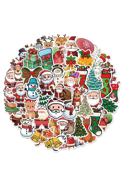 Choice1 50PCS 50/100PCS Christmas Collection Cartoon Graffiti Stickers DIY Lu...