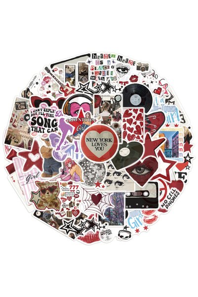 Choice 50PCS 50/100PCS Downtown Y2K Stickers Trendy Guitar Suitcase Phone Cas...